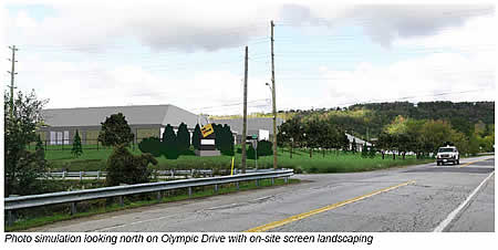 Simulated View of Proposed Self Storage